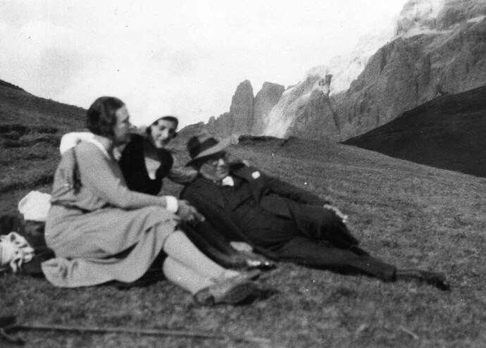 Family in the Dolomites